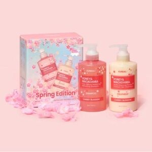 Kundal Cherry Blossom Shampoo and Treatment Set - Spring Edition